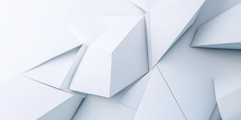 Obraz premium 3d image, design of an abstract and modern white background. template for presentation, power point, poster, web, backrog. tehcnological and geometrical background. laptop. architectural.