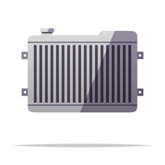 Car radiator vector isolated illustration