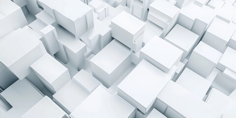 Fototapeta premium 3d image, design of an abstract and modern white background. template for presentation, power point, poster, web, backrog. tehcnological and geometrical background. laptop. architectural.