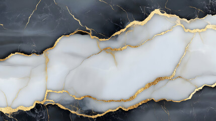 Abstract Marble Background with Golden Veins