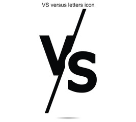 VS versus letters icon