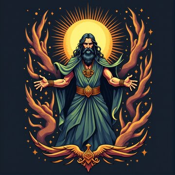 Dazhbog: The Sun God of Slavic Mythology and Protector of Abundance and Light
