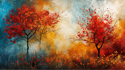 background with leaves