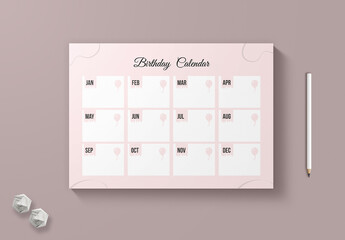 Birthday Calendar - Powered by Adobe