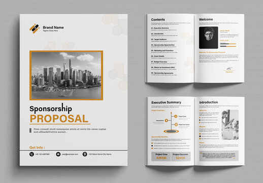 Clean Sponsorship Proposal Layout