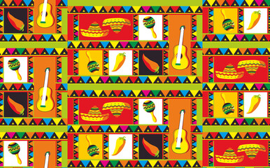 Colorful Geometrical Pattern of Mixed Objects