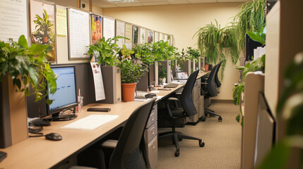 Quiet Office Cubicles with Personal Touches Photos 
