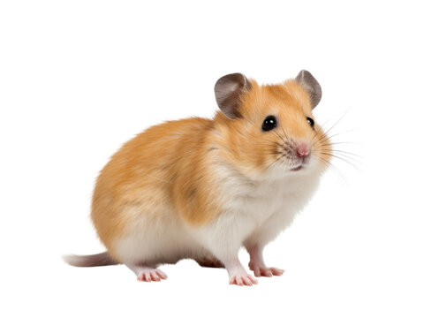 Detailreiche Aufnahme eines Hamsters von der Seite