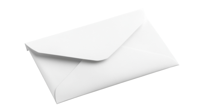A pristine white envelope resting softly on a table, symbolizing anticipation and communication