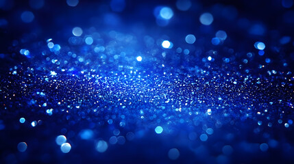 Blue Glitter Abstract Background