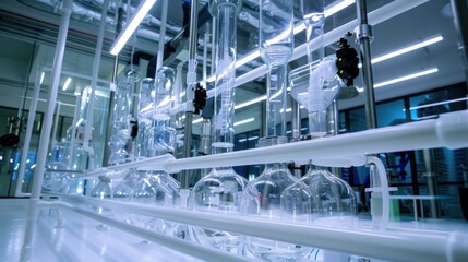 Fototapeta premium Laboratory Equipment in a Modern Setting