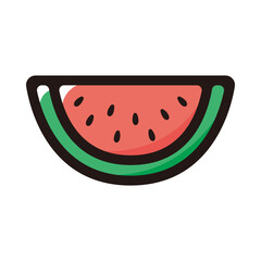 Watermelon outline icon for graphic design, apps and websites