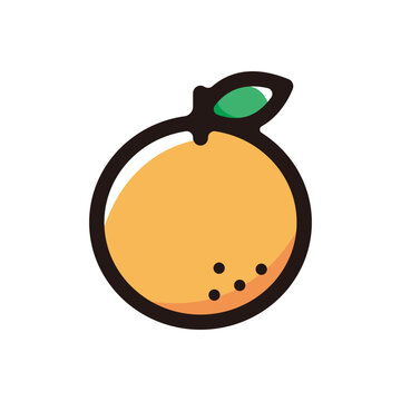 recommend clip art: Orange outline icon for graphic design, apps and websites