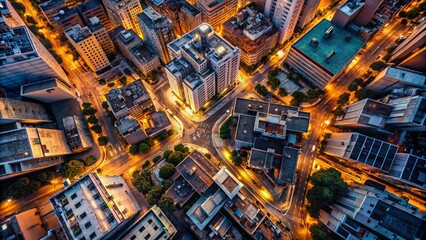 Stunning Aerial Drone Photography of Urban Conflict Zones Featuring Stretches of Streets and Buildings Capturing Tension and Resolution in City Environments