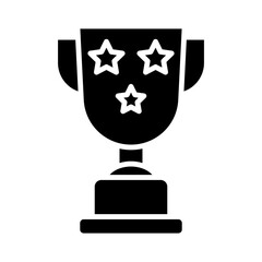 Success Trophy glyph icon