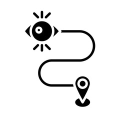 Vision Path glyph icon