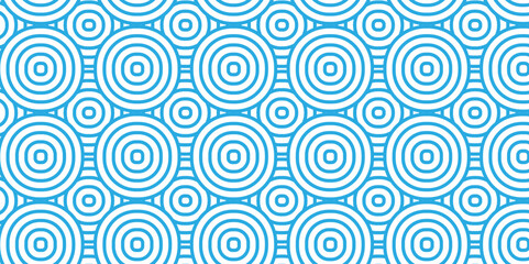 Vector blue overlapping and fabric pattern with waves geometric retro white background. blue seamless overlap stripe geomatics create retro line pattern background