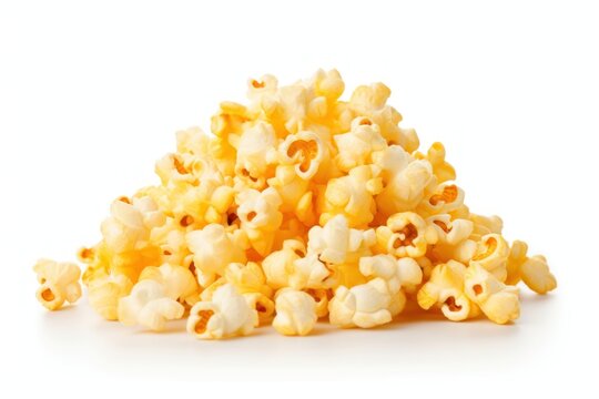 Pile of popcorn dessert cream creme.