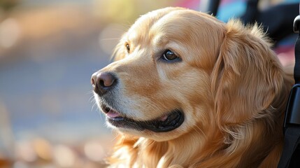 Obraz premium Specialized animal assistance for individuals with unique needs, trained to provide highly specific tasks