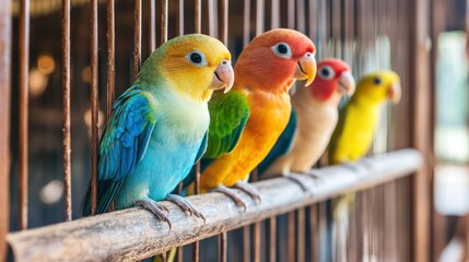 Fototapeta premium Unique pet breeds like miniature horses or exotic birds being raised in a specialized environment