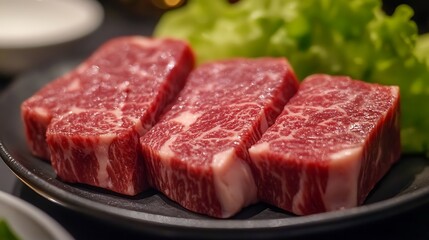Raw Beef Steaks Ready for Grilling