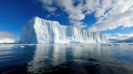 Majestätische Eisbergspiegelungen in der Arktis für Umweltbewusstsein und Reisen