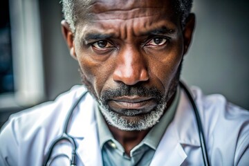 A man with a white coat