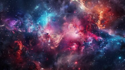 Naklejka premium Cosmic Nebula