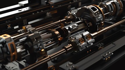 Naklejka premium A detailed render of a copiers fuser assembly