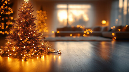 Fototapeta premium christmas tree lights