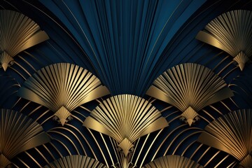 Art deco backgrounds pattern gold.