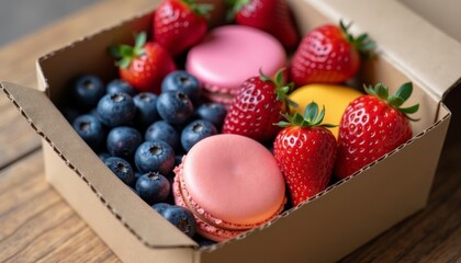  Deliciously colorful dessert box perfect for a sweet treat