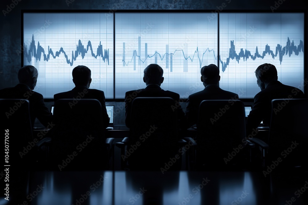 Aufkleber business analysis meeting insights from data visualization and team collaboration