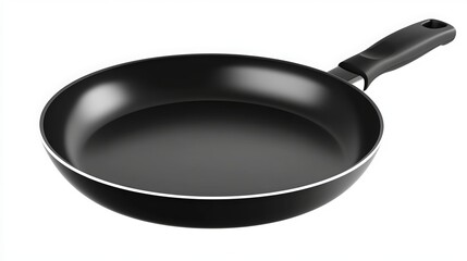 Smooth surface, nonstick frying pan for modern kitchens, suited for various cooking techniques. 