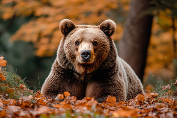 Obraz premium Animal walk in park generative AI picture