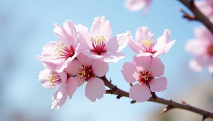 Obraz premium Blooming beauty under the clear blue sky