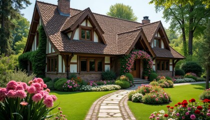  Elegant cottage with vibrant garden perfect for a serene retreat