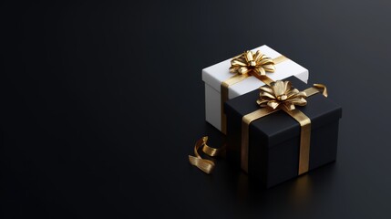 Gift box for holiday closeup view