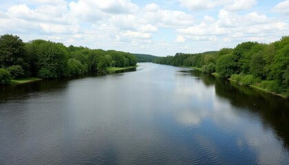  Tranquil River Scenery with Reflections