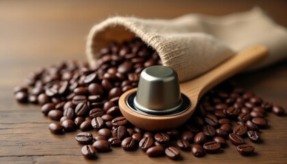  Coffee beans and grinder ready for a perfect brew