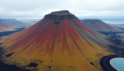 Fototapeta premium Majestic geological marvels under a vast sky