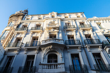 Classic building in Narbonne or Narbona, Occitanie, France