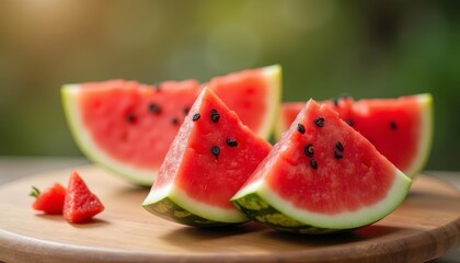 Fresh watermelon slices perfect for a summer snack