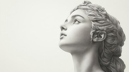 antique engraving of venus, beautifully detailed and historically accurate, showcasing classical art style against a simple white backdrop, emphasizing its timeless beauty