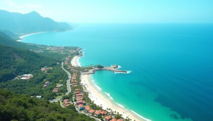  Paradise Found  Aerial View of Coastal Oasis