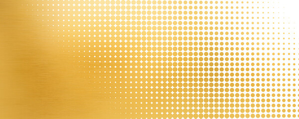 Golden metallic background with diagonal halftone pattern