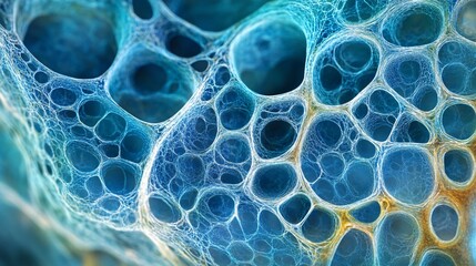 Microscopic View of Cellular Structures