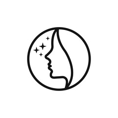 Skin care icon Isolated flat vector in outline