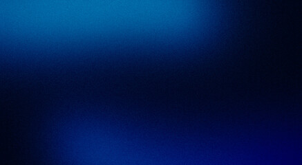 Dark color spot grainy backdrop design. Abstract sky blue black color spots on dark noisy glowing gradient. Color wave shaped. cover, header, banner, poster