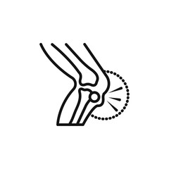 Treatment arthritis icon Isolated flat vector in outline